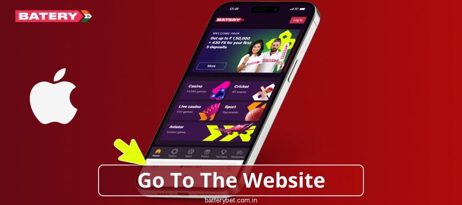 Visit the official Batery Bet IN website