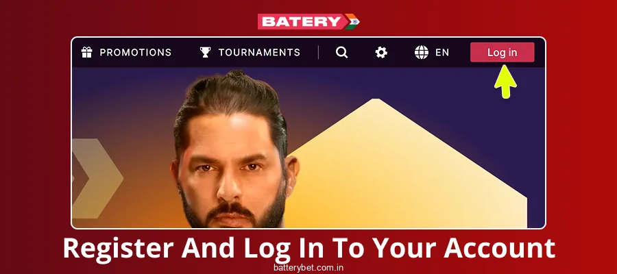 Create a profile at Batery Bet India